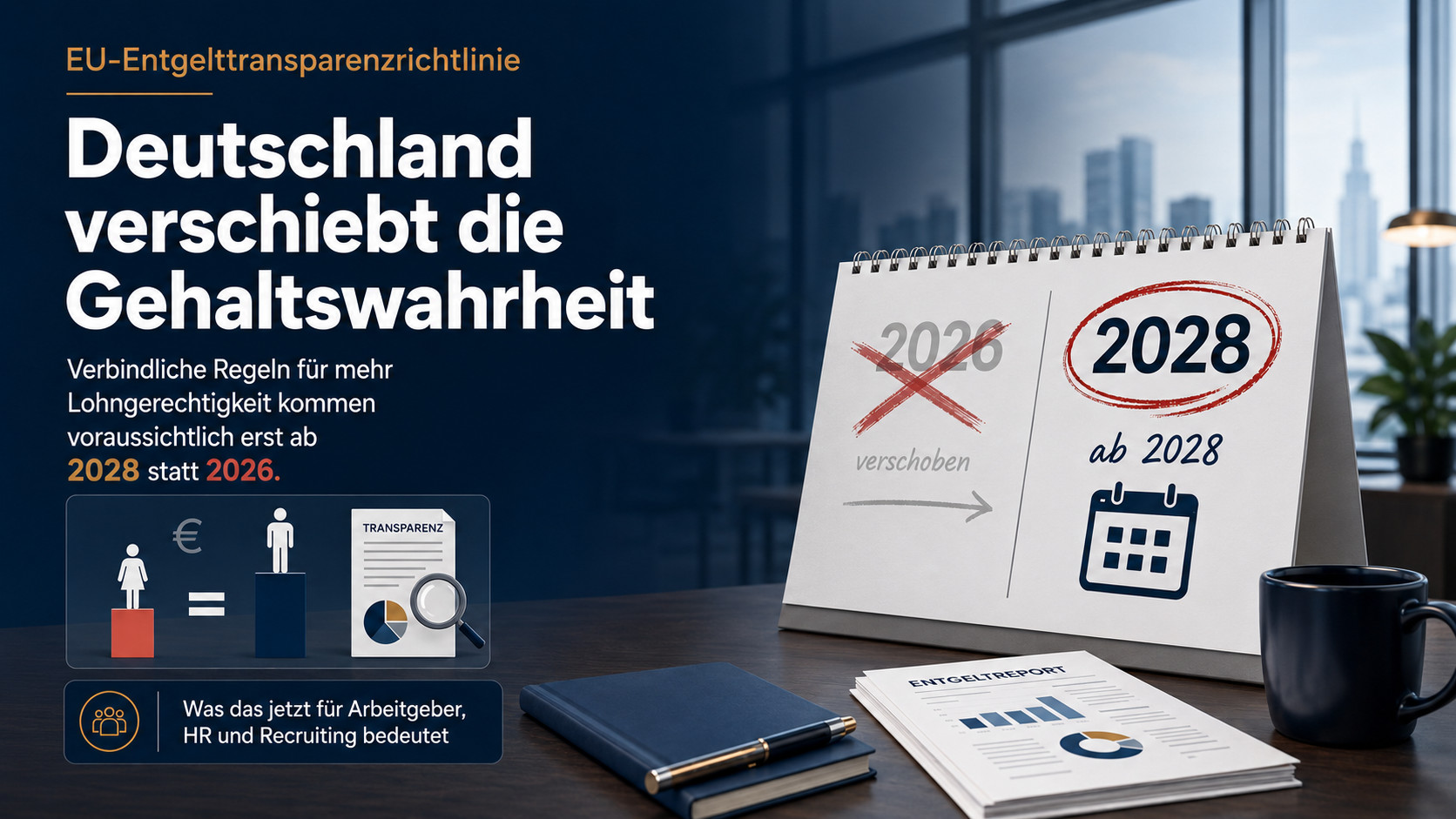 Symbolbild: HR-Verantwortliche analysieren Gehaltsstrukturen und Entgelttransparenz in einem Unternehmen