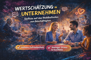 Einfluss von Wertschätzung und Dialog in Unternehmen auf das Wohlbefinden von Beschäftigten