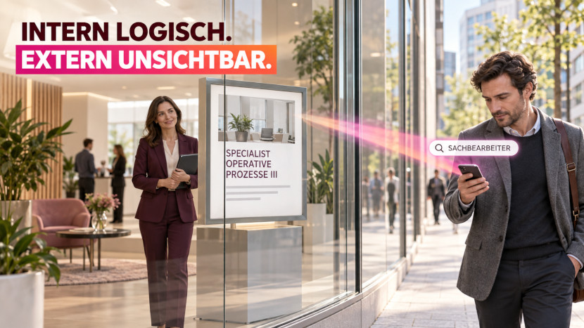 Personalverantwortliche prüfen verschiedene Stellenbezeichnungen für eine Stellenanzeige