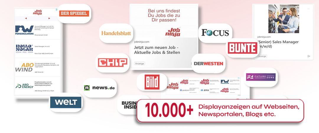 Displayanzeigen bei JobNinja